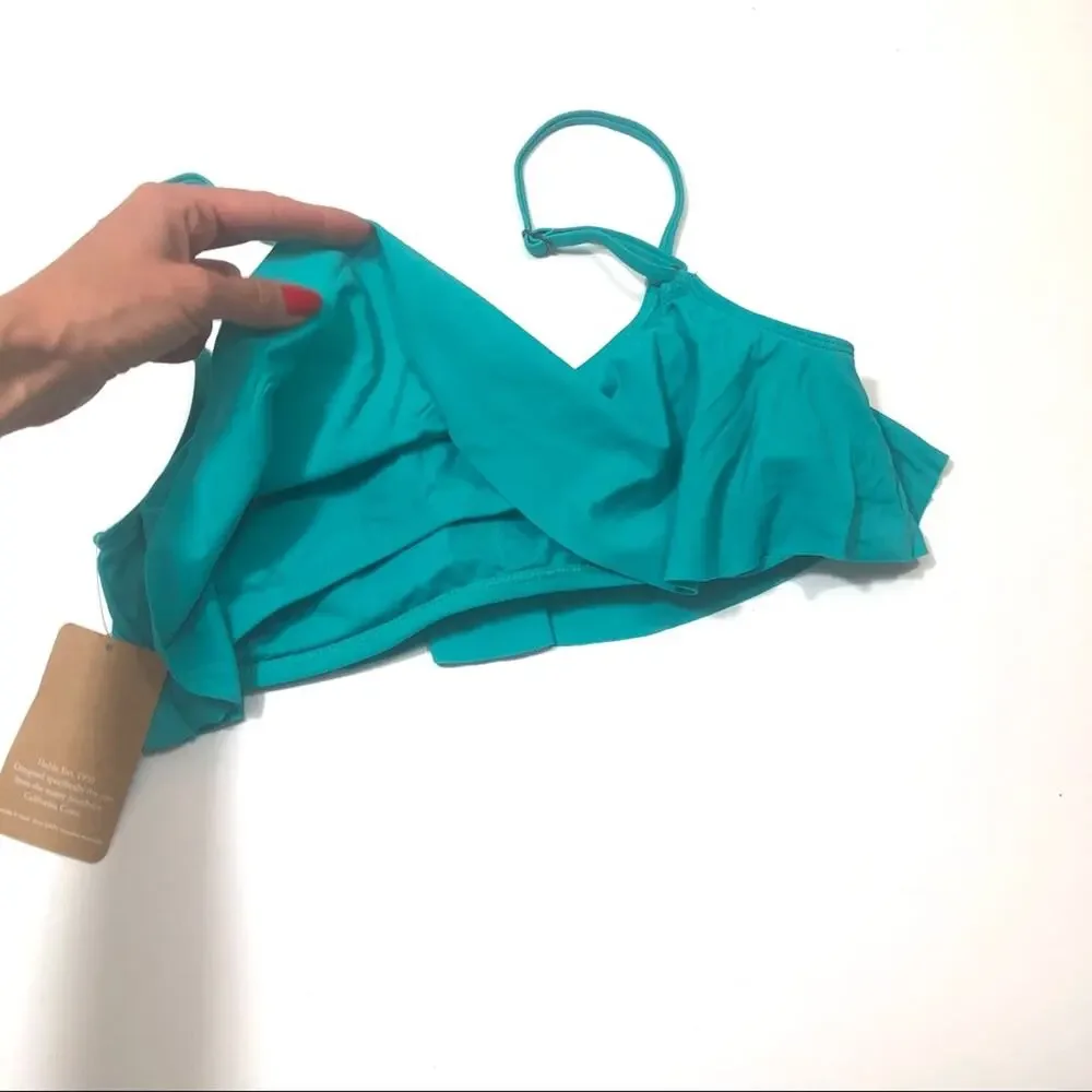 Hobie Embellished blue green teal 2piece swimsuit